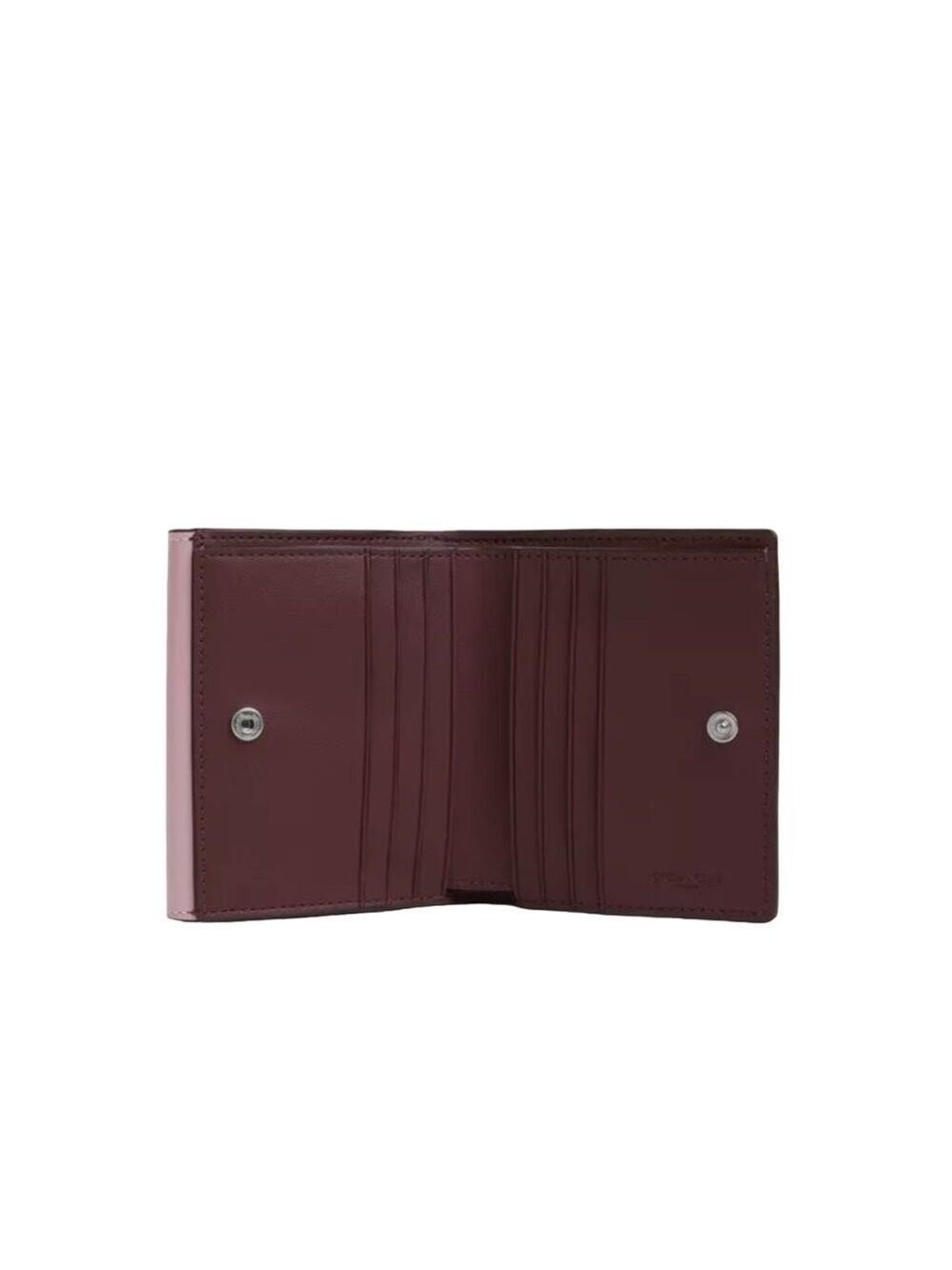 COACH LEATHER MORGAN WALLET IN SILVER/TULIP - Picture 2 of 4